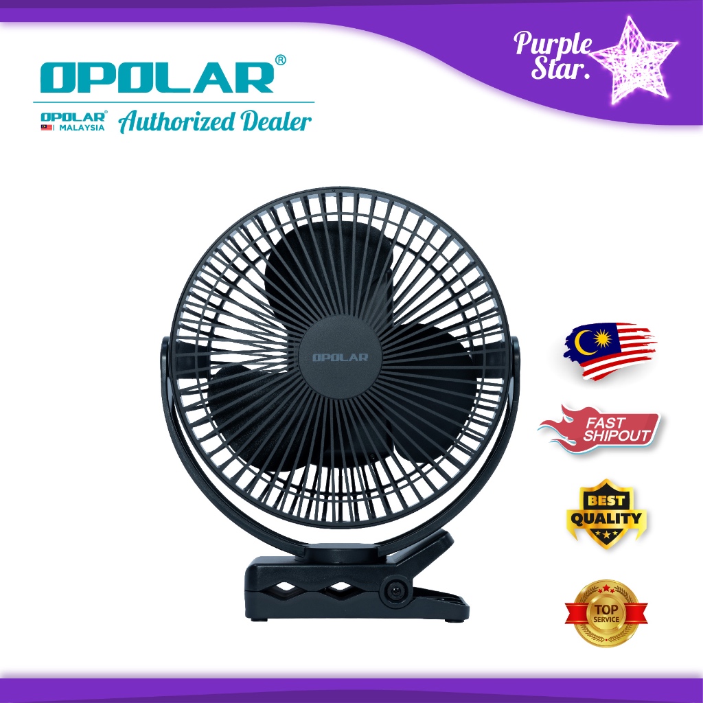 Opolar 10000mAh Clip Fan Portable Rechargeable battery Fan/Camping Fan/Out Door Clip Fan