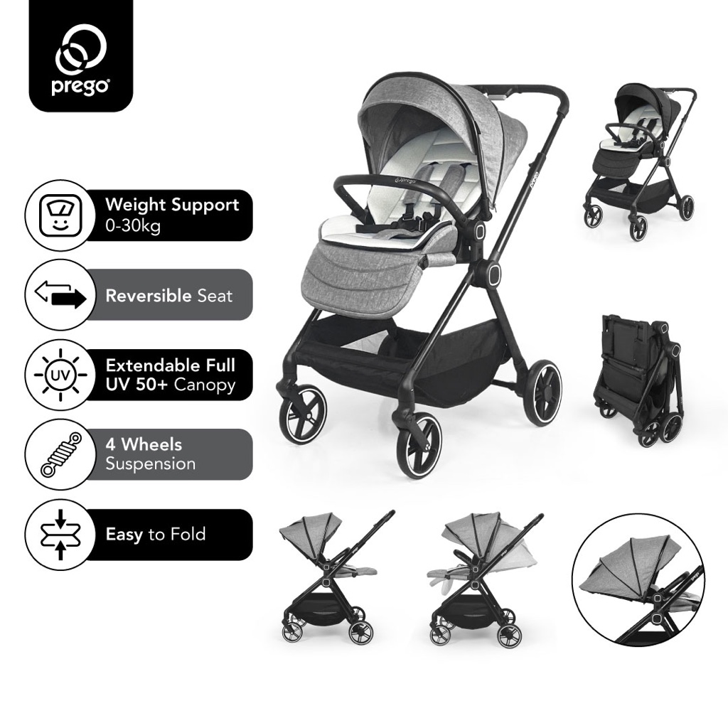 Prego Sultan Two Way Facing Baby Stroller (0-30kg)