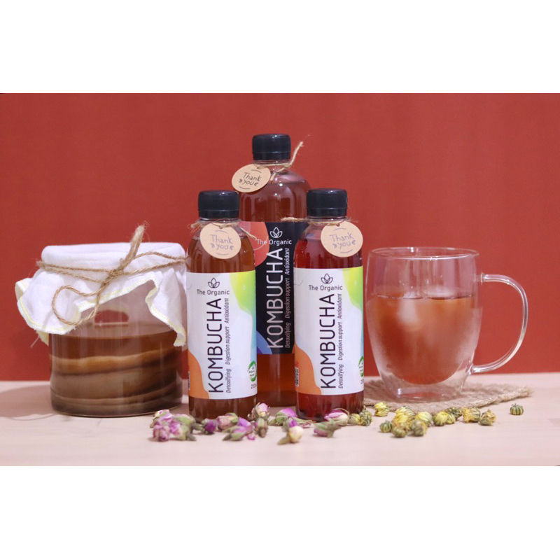 Homemade Kombucha Tea | Healthy Drink | Cendawan Mekah | Fermented Tea with Living Probiotics, Detoxifying | 250ml