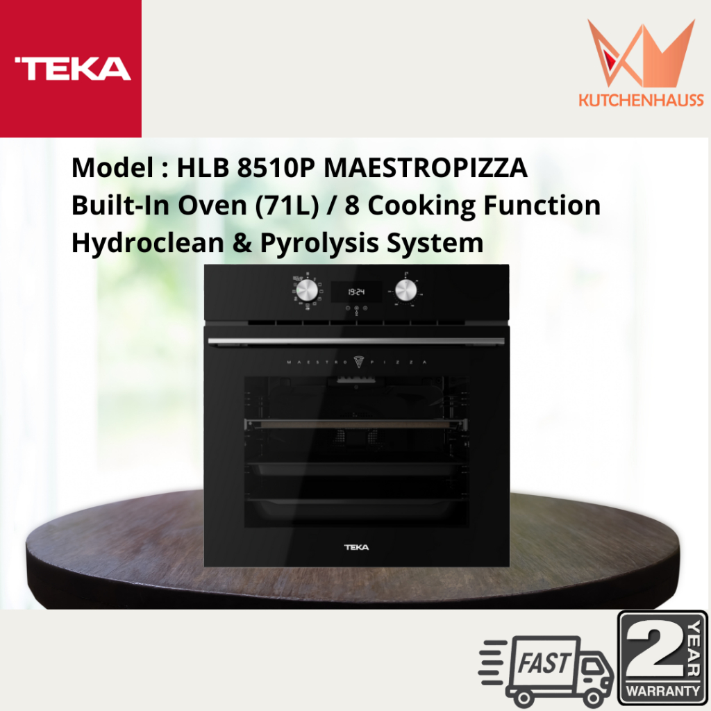 TEKA Maestro Pizza Pyrolitic Oven with special Pizza function 340ºC HLB 8510 / Ketuhar Oven Pizza HLB 8510/ KUTCHENHAUSS