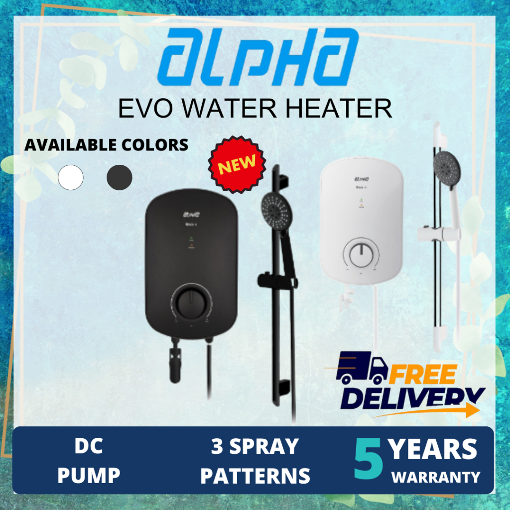 【 FREE SHIPPING 】 Alpha Evo i/ Evo E DC Pump or Non Pump Instant Water Heater