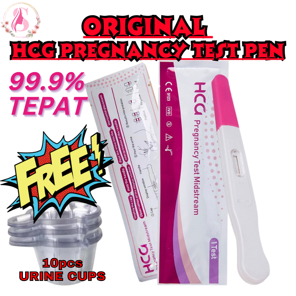 [Ready Stock] Urine Pregnancy Test - Alat penguji kehamilan Ovulation Test Pregnant Pen Uji Hamil HCG Rapid Screen Test