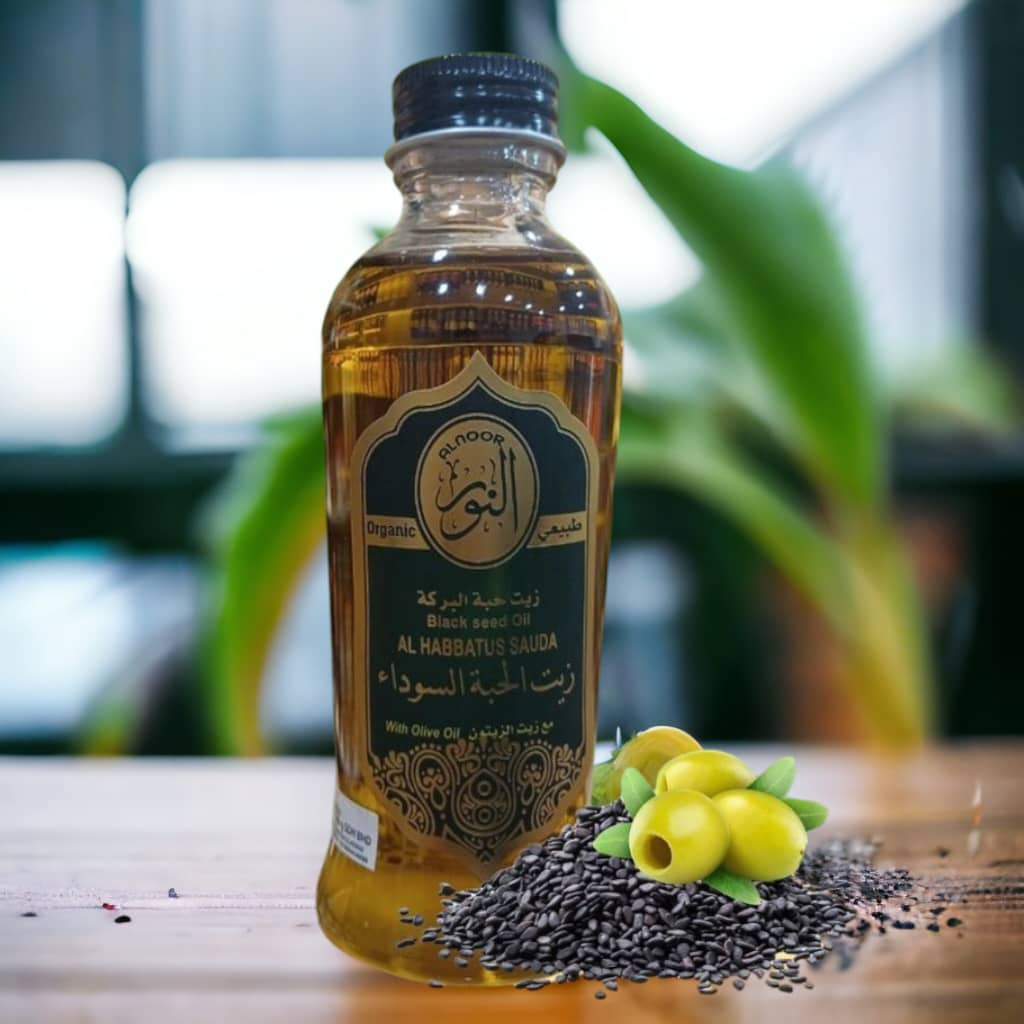 Black Seeds with Olive Oil 130 ml by Alnoor Instant use 100% Original