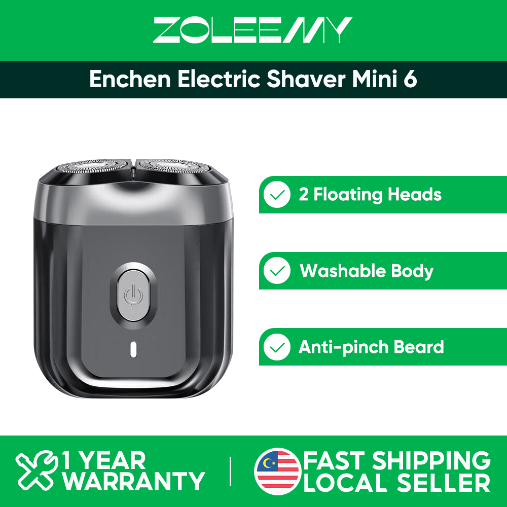 Enchen Mini 6 Electric Shaver 2 Floating Head Portable Shaver Machine Magnetic Cutter Head Full Body Wash Shaver Man