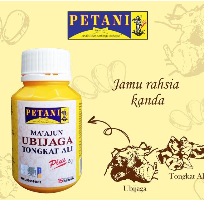 PETANI MA'AJUN UBI JAGA TONGKAT ALI PLUS (15 biji)