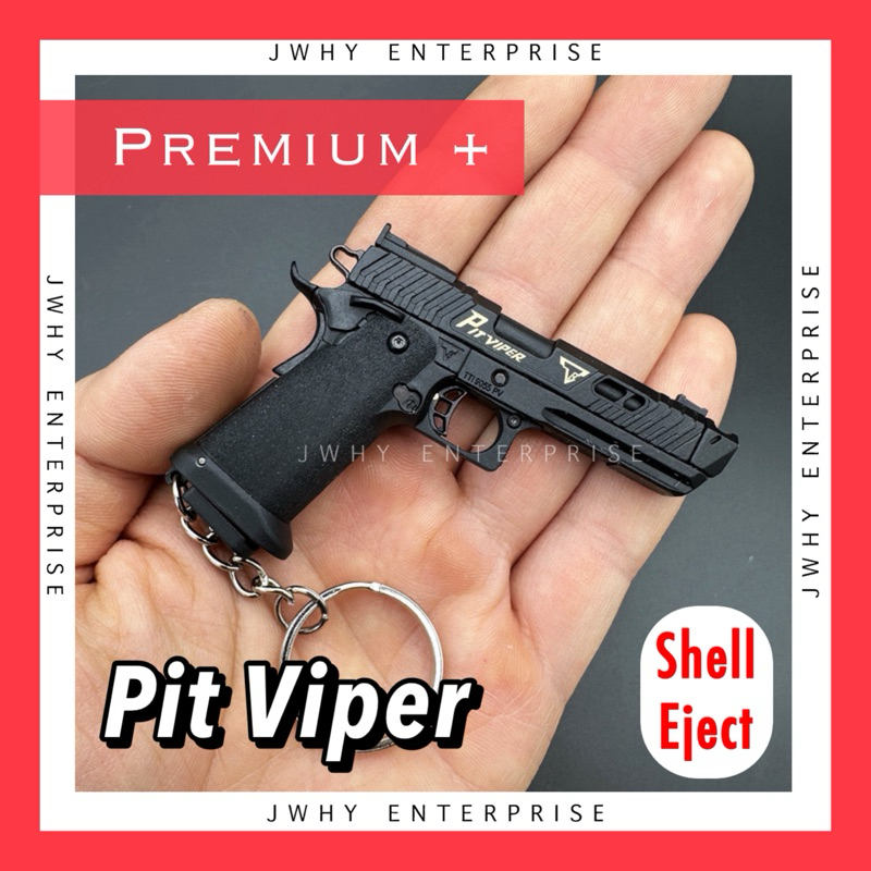 [Premium] Pit Viper TTI Keychain Mini Model Toy Full Metal John Wick JW4 PUBG Alloy Empire