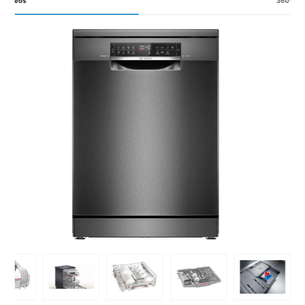 BOSCH Series 6 Freestanding Dishwasher 60 cm Black inox SMS6ECC51E