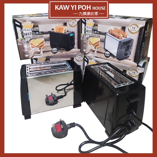 (3Pin Plug) 2 Slices Toaster Toast Heater Bread Heater Oven Bread Maker Pembakar Roti Bakar