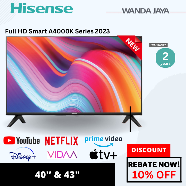 [FAST DELIVERY] Hisense TV 32" 40" 43" Full HD/ HD 40A4000K / 43A4000K 电视机