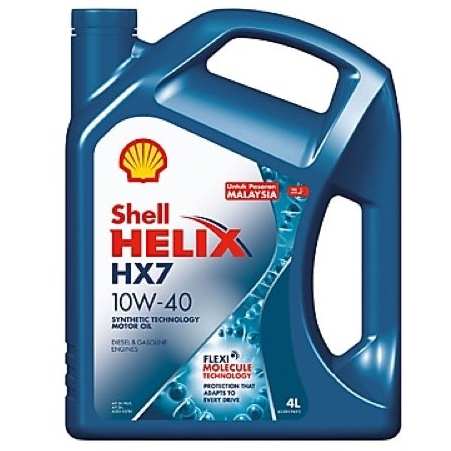 Shell Helix HX7 10W40 Semi Synthetic Engine Oil 4L – Clean Engine, Wear Protection, Multi-Engine Compatibility