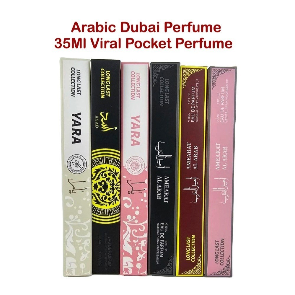 Arabic Perfume Ameerat Al Arab,Yara,Asad 35Ml Viral Pocket Perfume Murah Minyak Wangi