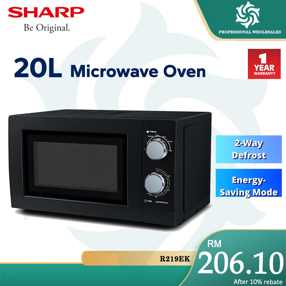 【LOWEST PRICE】Sharp 25L / 20L Microwave Oven 20L Basic Microwave Oven R-219EK / 20L MICROWAVE OVEN R-2121FGK 25