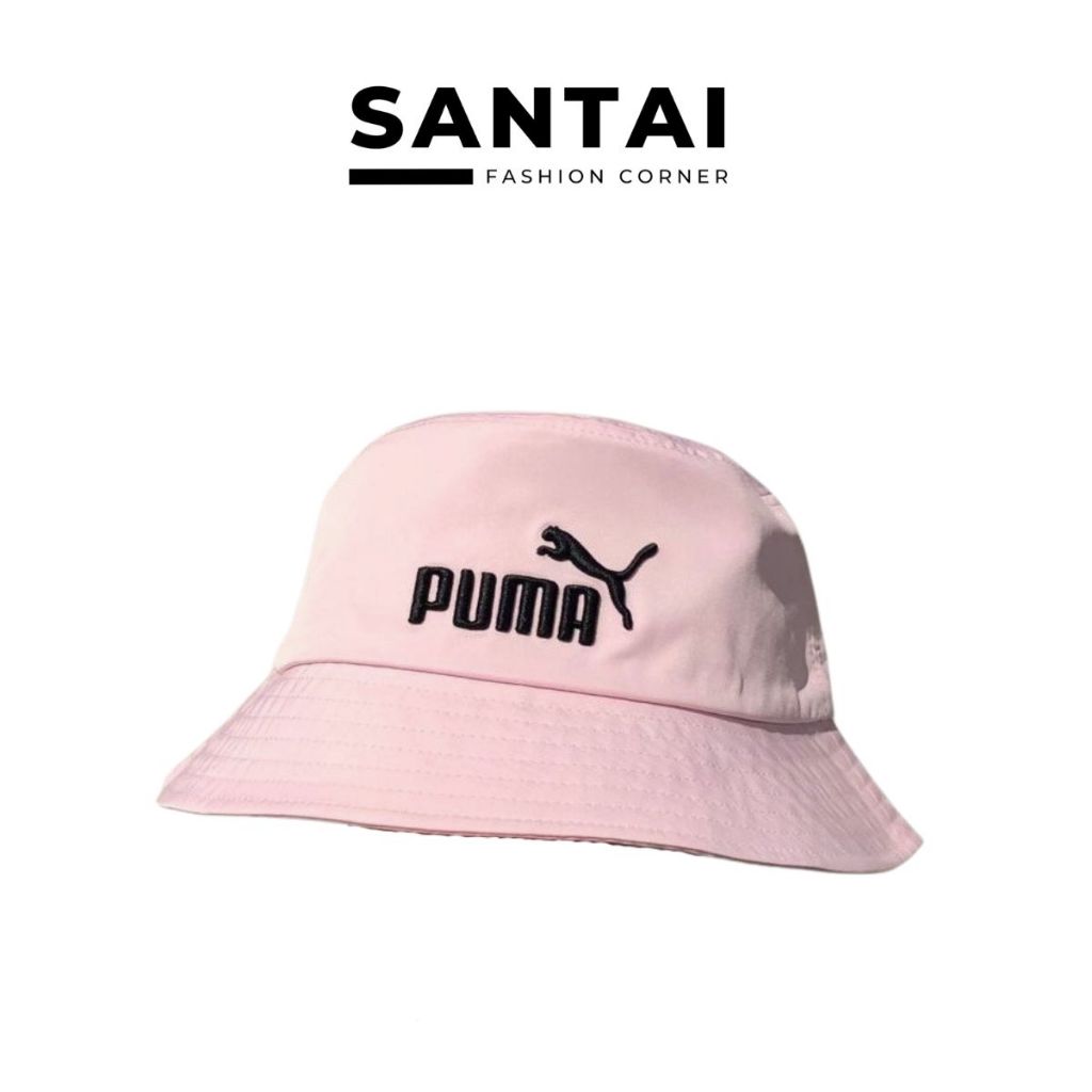 SFC PUMA Core Bucket Hat Beach Hat Pink Hat Topi Pantai 023131