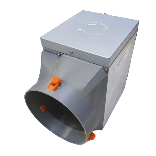 8" PSU + Miner Exhaust Shroud for Canaan Avalon 1326/1346/1446 Bitcoin ASIC miner