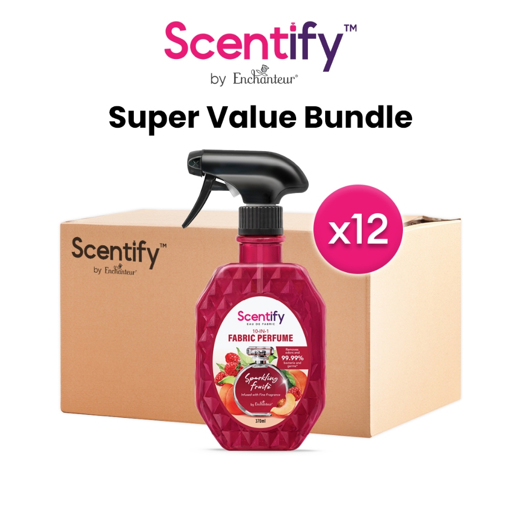 [Super Value Bundle] SCENTIFY Eau De Fabric Sparkling Fruité 370ml x12