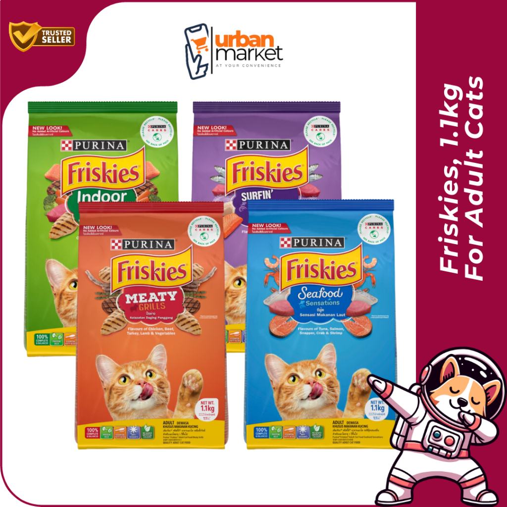 Cat Food / Makanan Kucing Dewasa / Adult Cat / Friskies 1.1kg