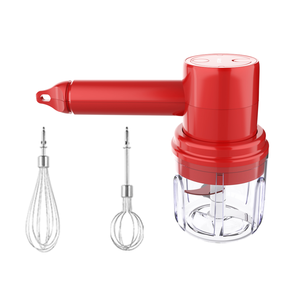 Airbot Kitchen Hand Mixer KHM100 Red Portable USB Charging 3 Speed Blender Baby Food Processor Whisk