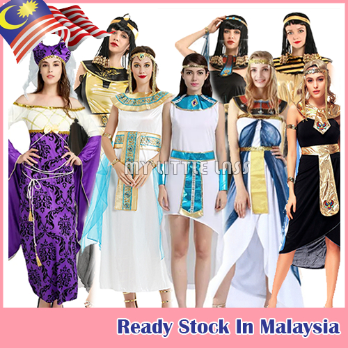 Pretty Cleopatra Costumes Women Adult Cosplay Fancy Dress Egyptian Queen Costume Dress up For Adult Big Kids