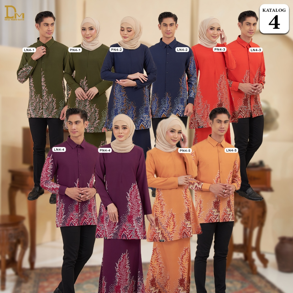 Desa Murni Batik - Baju Sedondon Kurung Batik Alana & Kemeja Batik DM 7.0 (Swiss Crepe) - Katalog 4