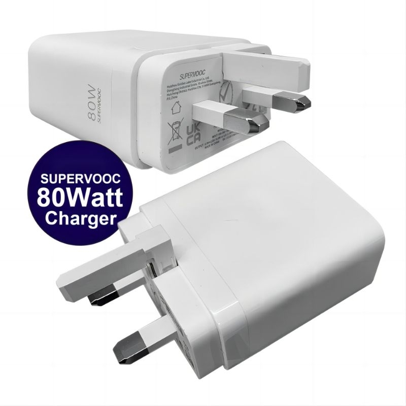 Super Vooc 80W 65W 33W 30W 20W Charger For Oppo Realme OnePlus Type-C Micro USB Cable