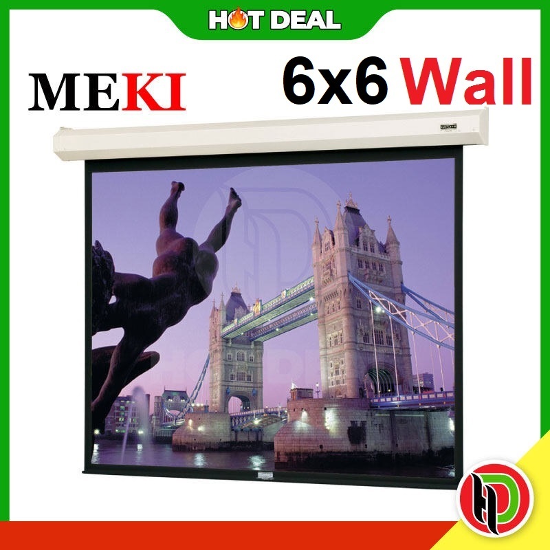 Meki 70" x 70" ( 6 x 6 )Manual Projector Wall Screen - Meki  6x 6 Projector Screen -  6 x 6 Projector Manual Wall Screen