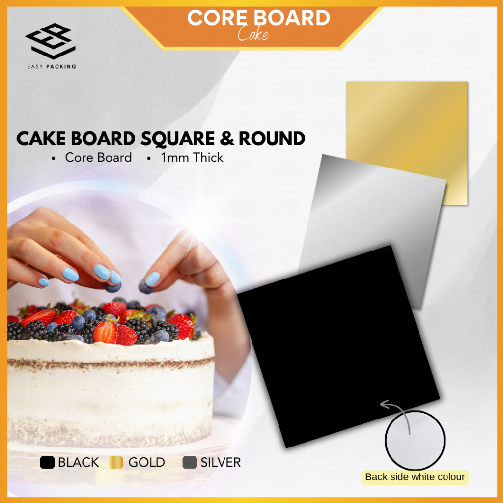 Moq 10pcs 8" 9" 10" 11" 12 Cake Board Cake Drum Wedding Cake Decor Support Board Thick 1.5mm Thick