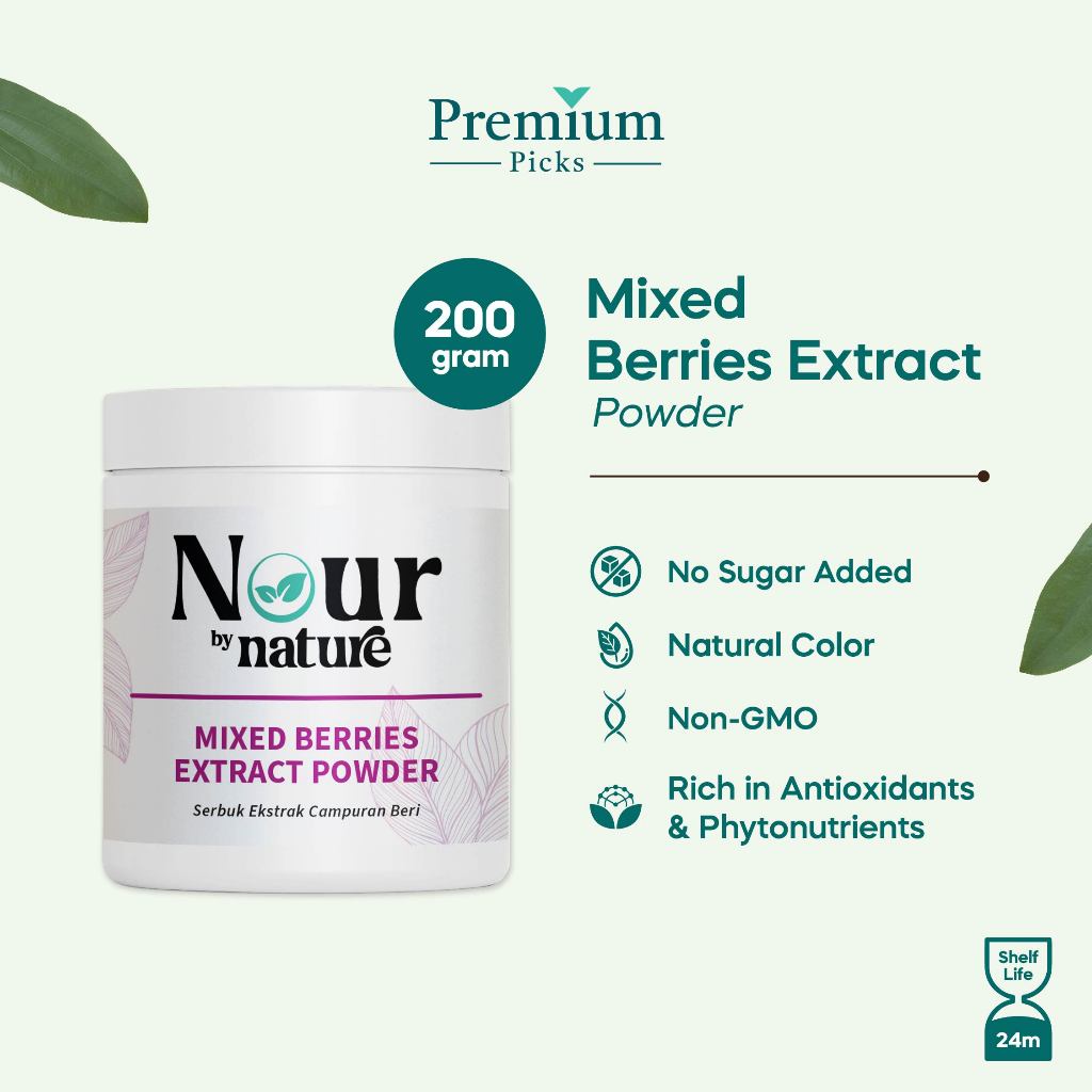 Premium Picks - Nour by Nature Mixed Berries Extract Powder (200g)