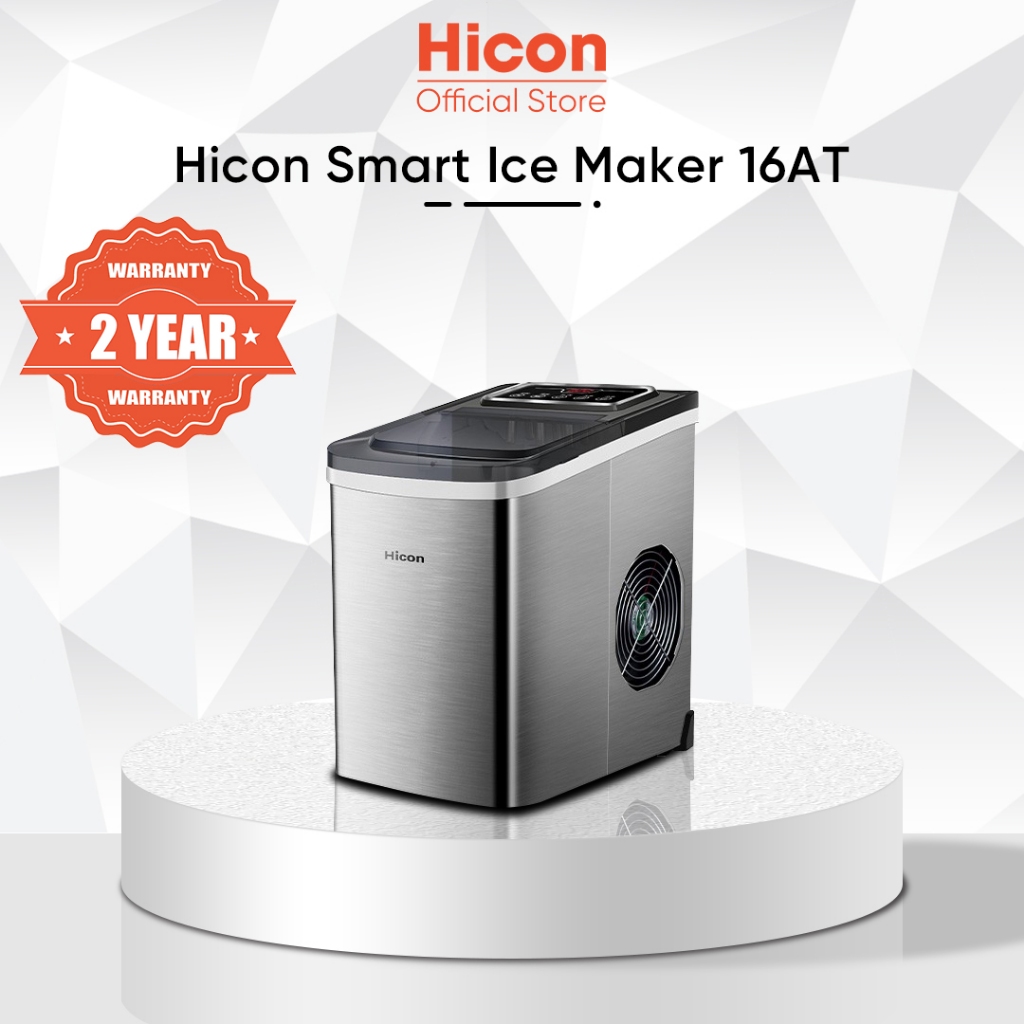 Hicon Ice Maker Machine 16A 16AL 16AT 26YB Small Commercial Mini Home Dormitory Electric Ice Maker Machine (15kg)