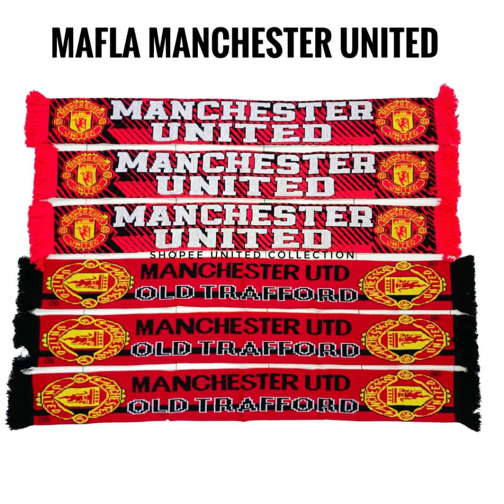 MAFLA MUMafla Sulam Tebal Manchester United Mufc Man United Man Utd MU ManU 1 pcs Football Knitted Scarf Scarves