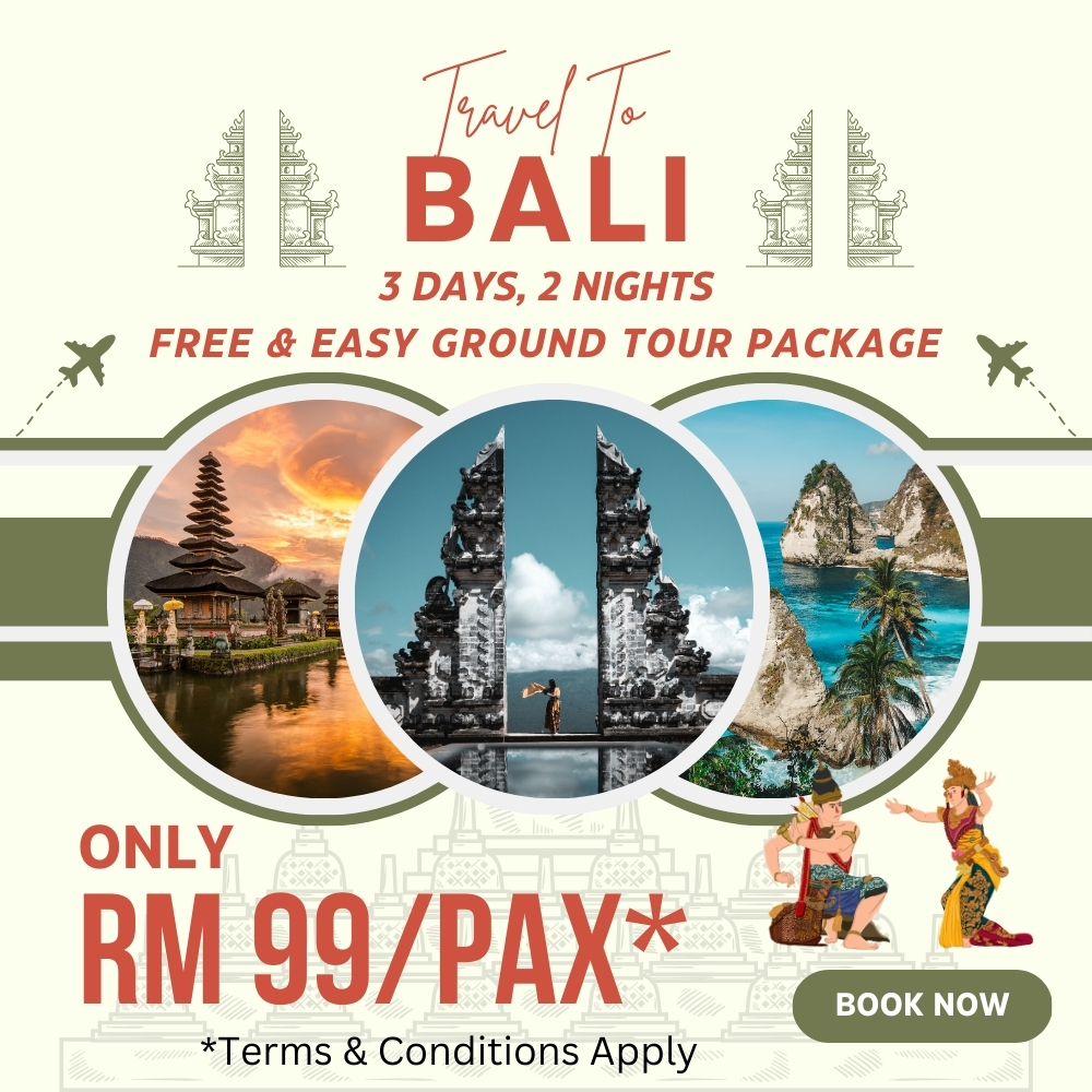 [ ] Travel to Indonesia 3 Days 2 Nights Free & Easy Ground Tour Package