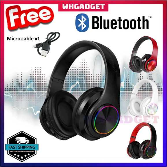 B39 Bluetooth Headphone Wireless headphone Headset Gaming Over Ear Headphones With Mic Wireless Earphone Headfon 藍牙耳機頭戴式