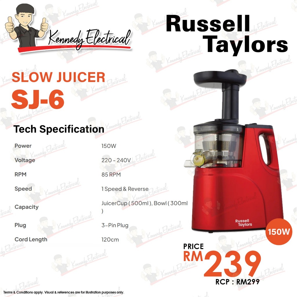 Russell Taylors Slow Juicer SJ-6