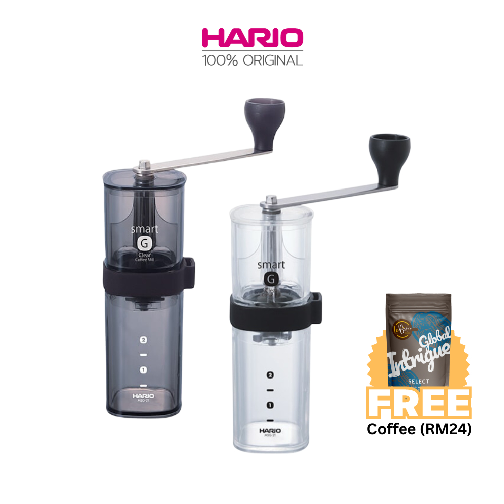 HARIO Smart G Grinder (Transparent or Black) Free LeBistro Coffee Worth RM 24