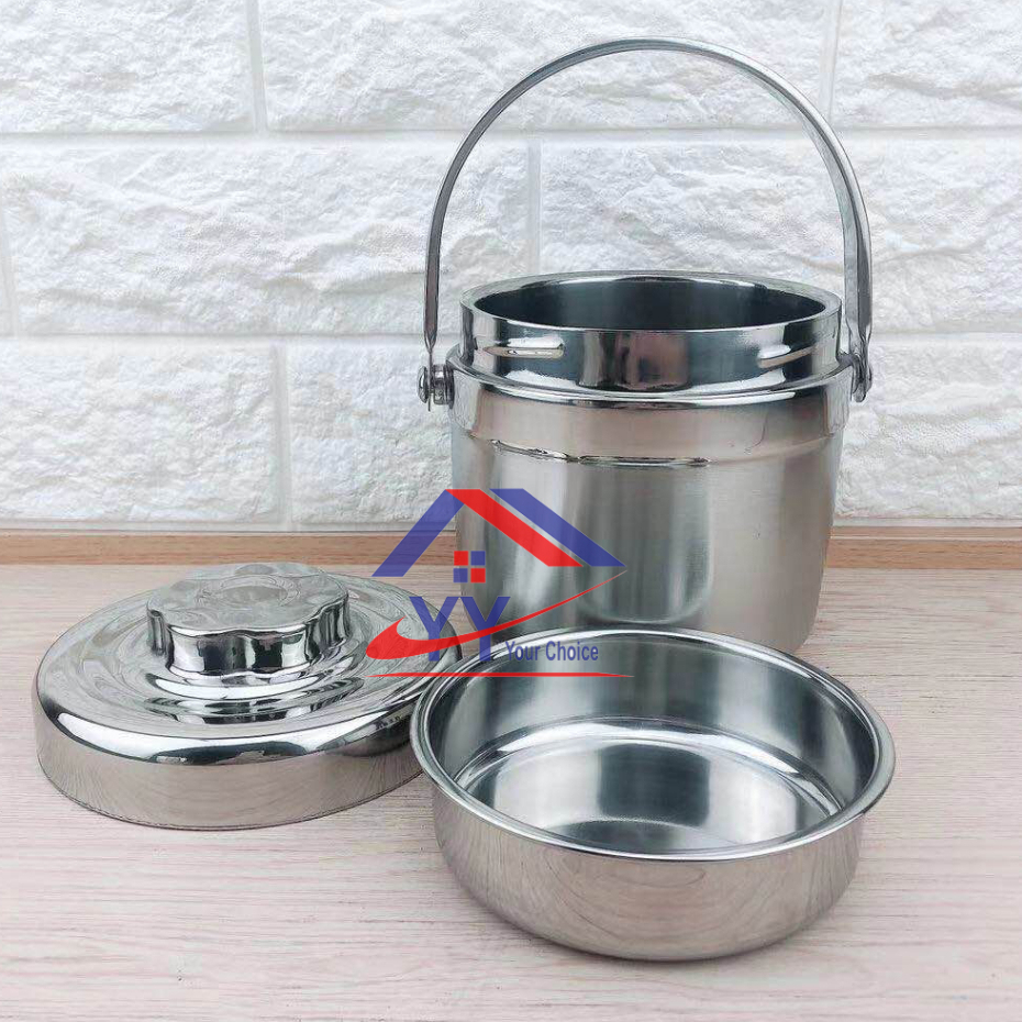 Stainless Steel Lunch Box/Thermal Flask/Thermos Hot Flask/Food Warmer with Handle 1.3L&1.5L