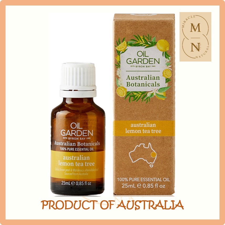 EXP 09/2026 - OIL GARDEN Australian Botanicals - Australian Lemon Tea Tree (25mL) 100% Pure Essential Oil 澳洲柠檬茶树精油