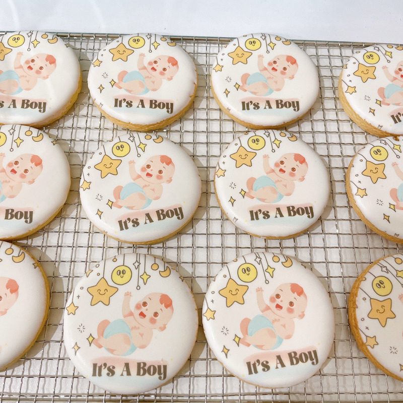 Digital printing cookies Royal Icing cookies / Door gift for birthday party/ Door gift for wedding dinner