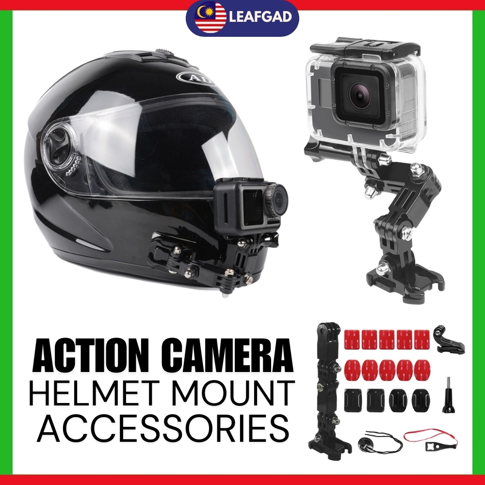 READY STOCKPROOCAM HELMET MOUNT ACCESSORIES SET GoPro Action Camera Insta360 DJI Skiing Helmet Motorcycling PRO-F511