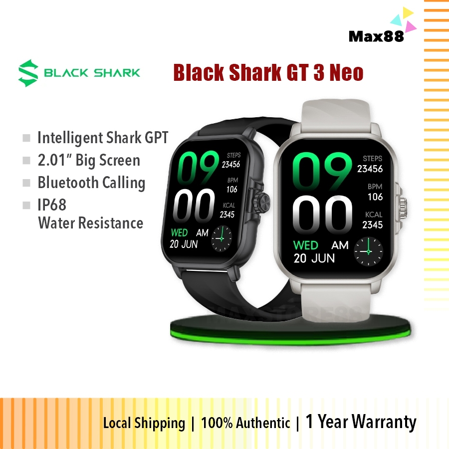 Black Shark Watch GT3 Neo / GT Neo 2.02" TFT Bright Display Smart Bluetooth HD Phone Calling Smartwatch