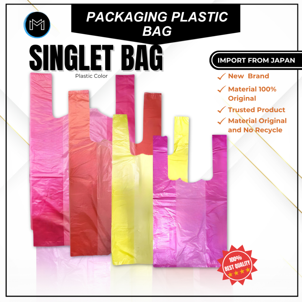 ( High Quality ) Singlet Bag -Thin Handle Bag Beg Plastik Bag Nipis T-Shirt Bag Beg Tangkai