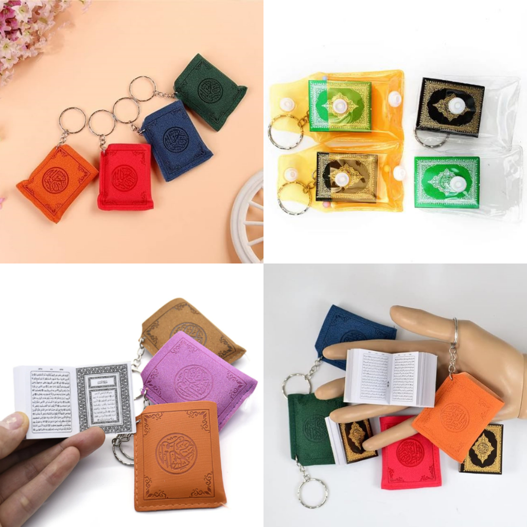 UMI Doorgift Muslim Yasin Mini Resin Islamic Yaasin Buku Keychain Car Accessories Scripture Book