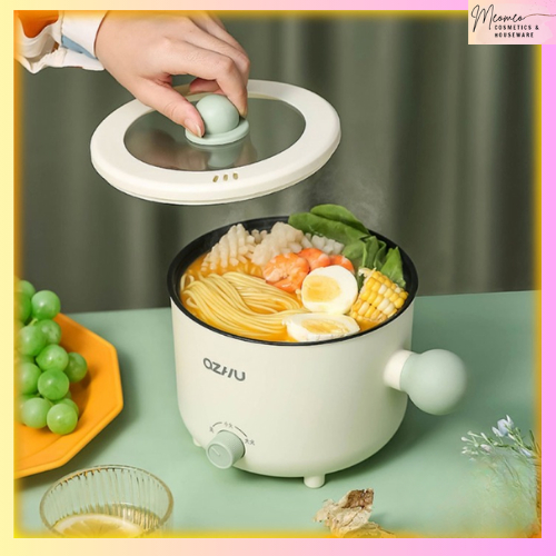 1.8L Multi Electric Rice Cooker with Steamer Mini Hot Pot Non Stick Ceramic Frying Pan Kitchen Dormitory Periuk Nasi Pot