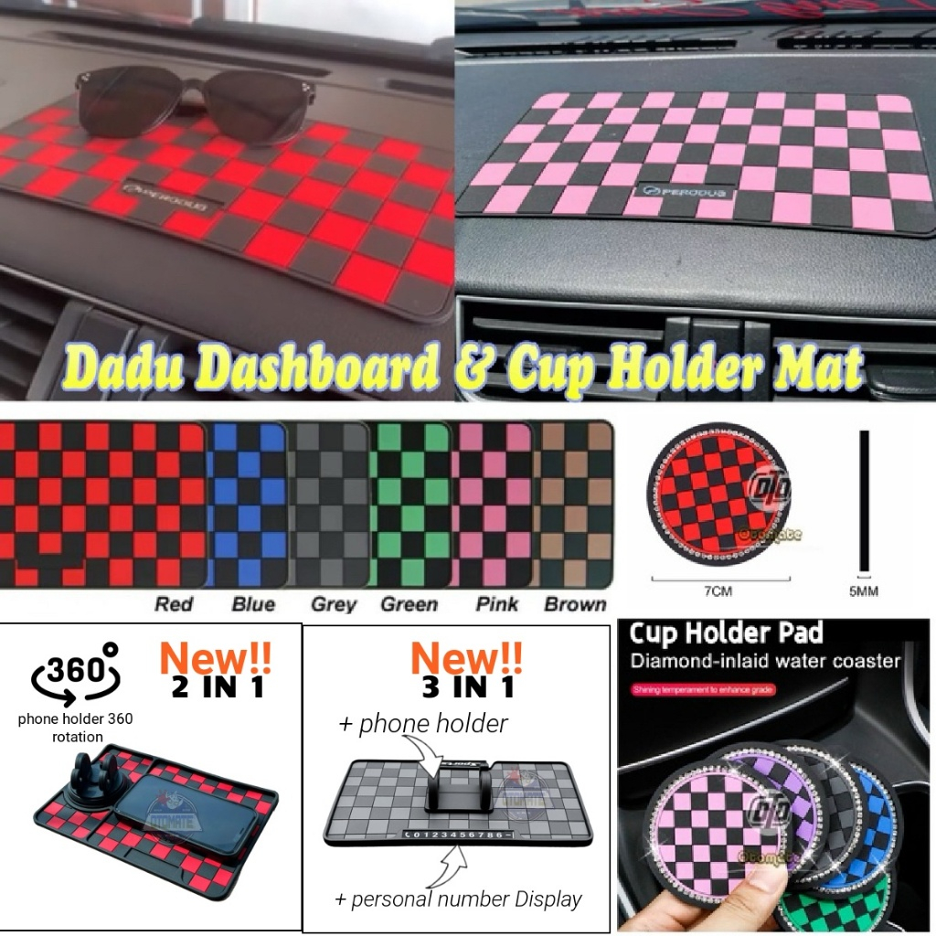 Dadu Car Anti Slip Mat Dashboard Drink Holder Pad Magic Sticky For GPS Cell Phone Sunglasses Perodua Proton Toyota Honda