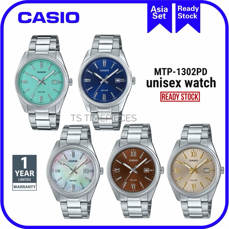 CASIO MTP-1302 Stainless Steel Watches MTP-1302PD-2A2 MTP-1302PD-2 MTP-1302DD-5 MTP-1302DD-9 MTP-1302DS-7 MTP-1302PD