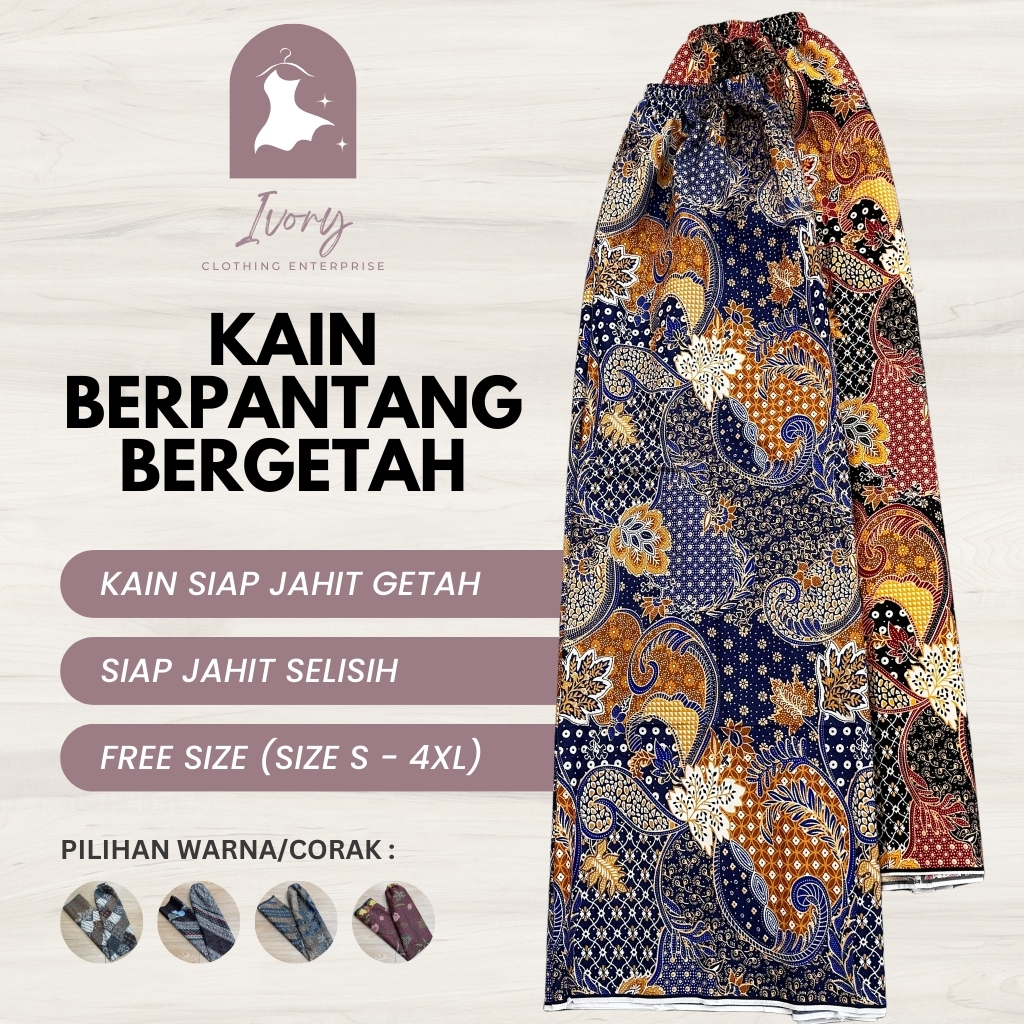 Kain Berpantang Bergetah / Confinement Sarong / Kain Batik Instant / Basahan / Maternity Skirt [1050 - 1079]