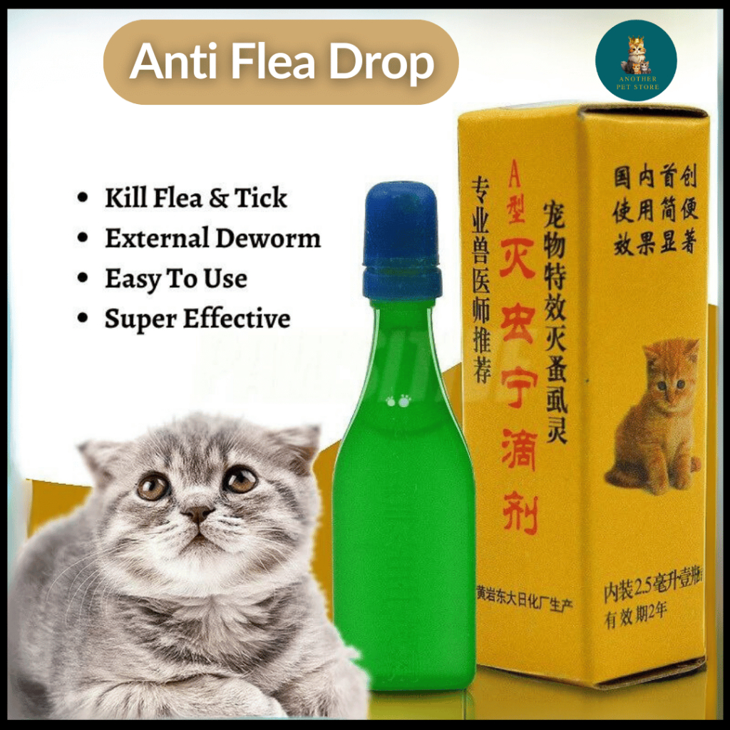 Anti Kutu Kucing/Anti Flea Cat/Ubat Kutu Kucing Paling Berkesan/Ubat Kutu Kucing Titik/Obat Kutu Kucing