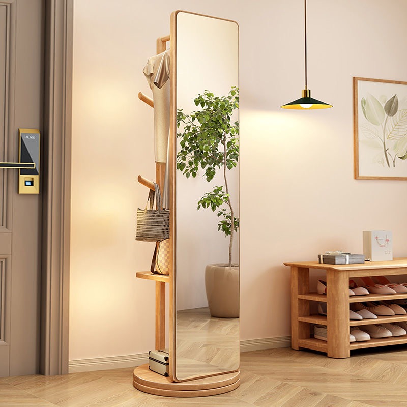 NIVISON Stand Mirror Full Body Mirror With Storage Cermin Dinding Full Length Mirror Standing Mirror Cermin Panjang 化妆镜