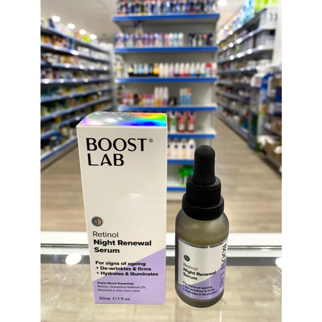 Boost Lab Retinol Night Renewal Serum 30ml for wrinkles dry skin dark spot Exp 12/25