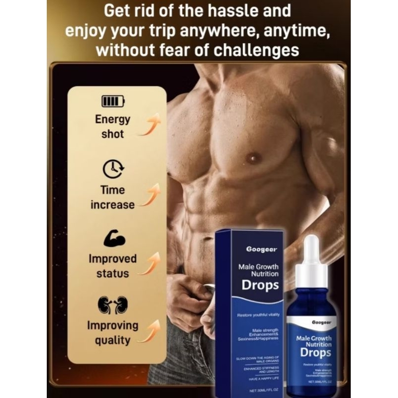 Men's Nutritional Drops Male Enhancement Growth Nutrition Drops