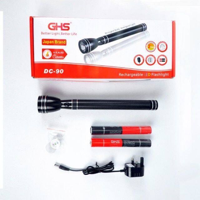 GHS Waterproof Led Flash Light Long Range Farming Hunting Rechargeable Flashlight Torch Light