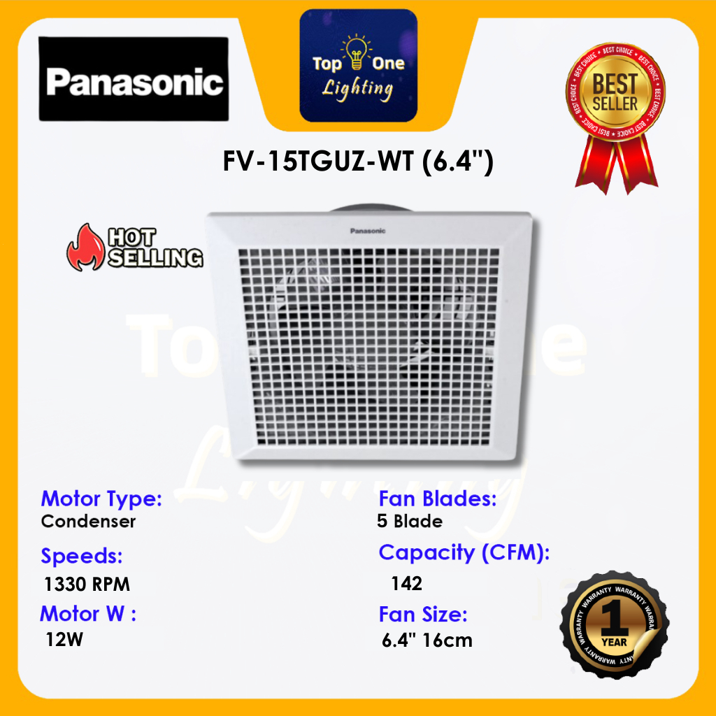 PANASONIC CEILING MOUNT VENTILATING FAN / FV-15TGUZ-WT/FV-25TGU3-WT/FV-20TGU603 /Exhaust Ventilation